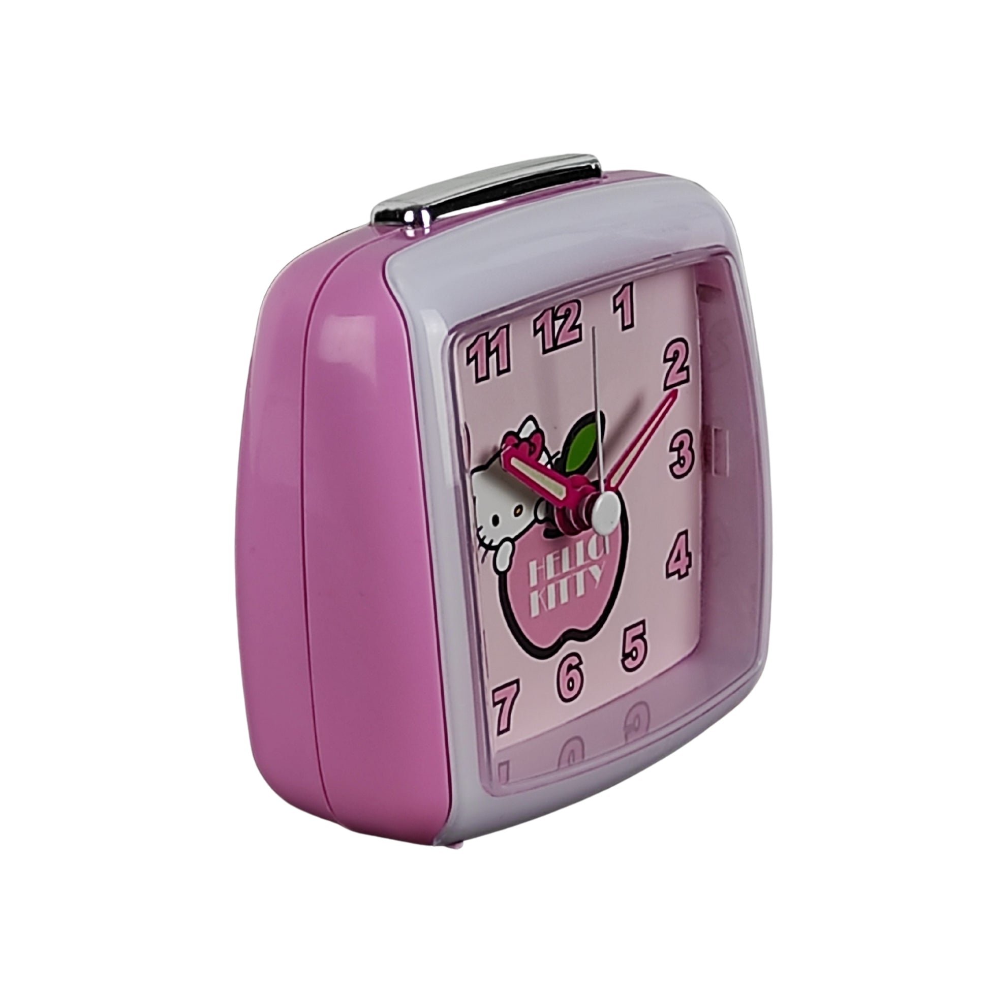 Ceas Hello Kitty cu alarma, ace fosforescente, 8 x 9 cm, ZR26321 - nestemag.ro