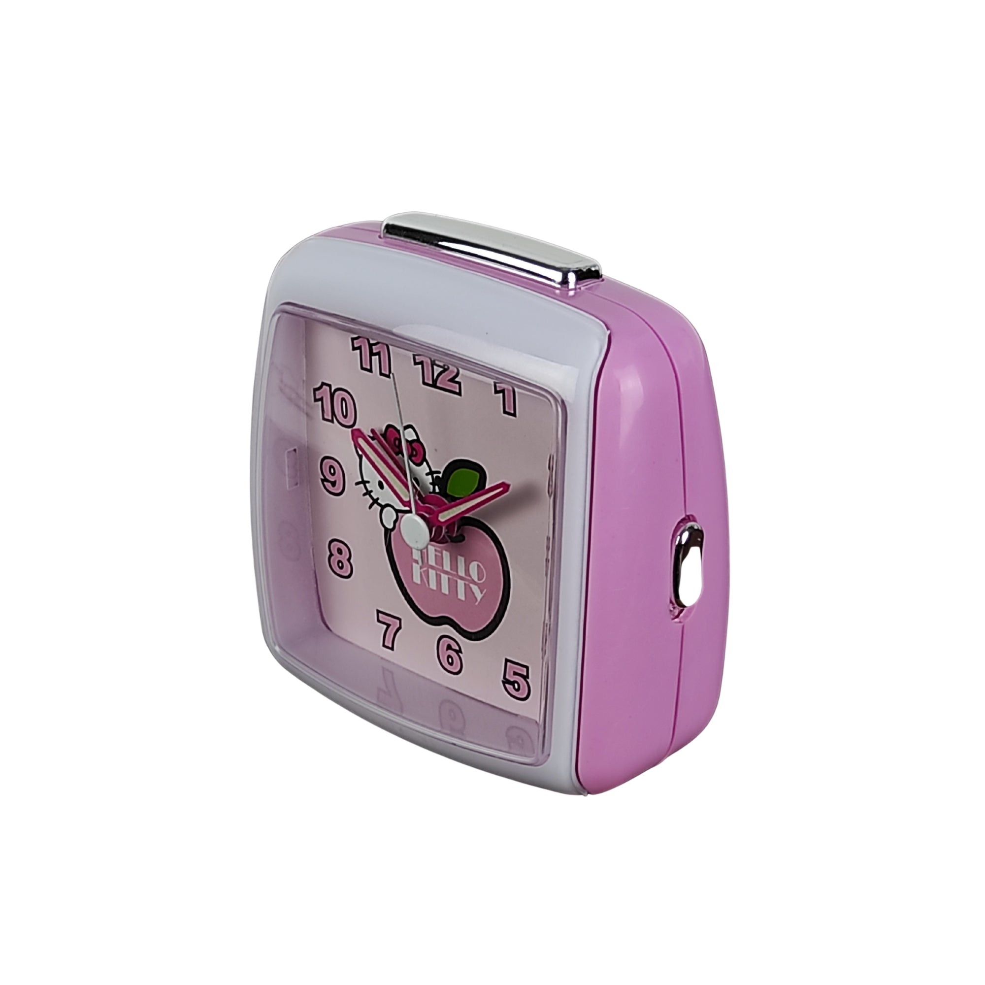 Ceas Hello Kitty cu alarma, ace fosforescente, 8 x 9 cm, ZR26321 - nestemag.ro