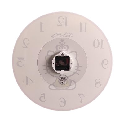 Ceas de perete Hello Kitty mare, Cadran din Sticla, diametru 40 cm - nestemag.ro