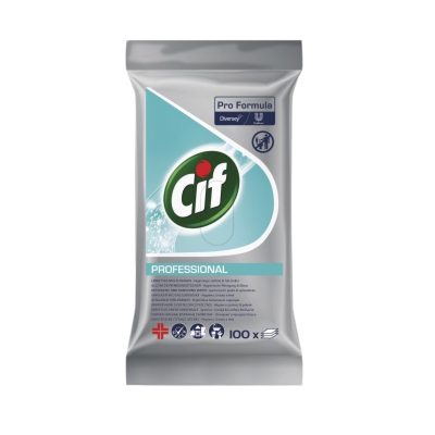 Servetele Umede Suprafete CIF Professional, 100 servetele per pachet - nestemag.ro