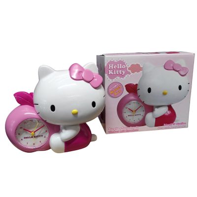 Ceas Hello Kitty cu Alarma si Pusculita pentru Monede, 20 x 18 cm, ZR25394 - nestemag.ro