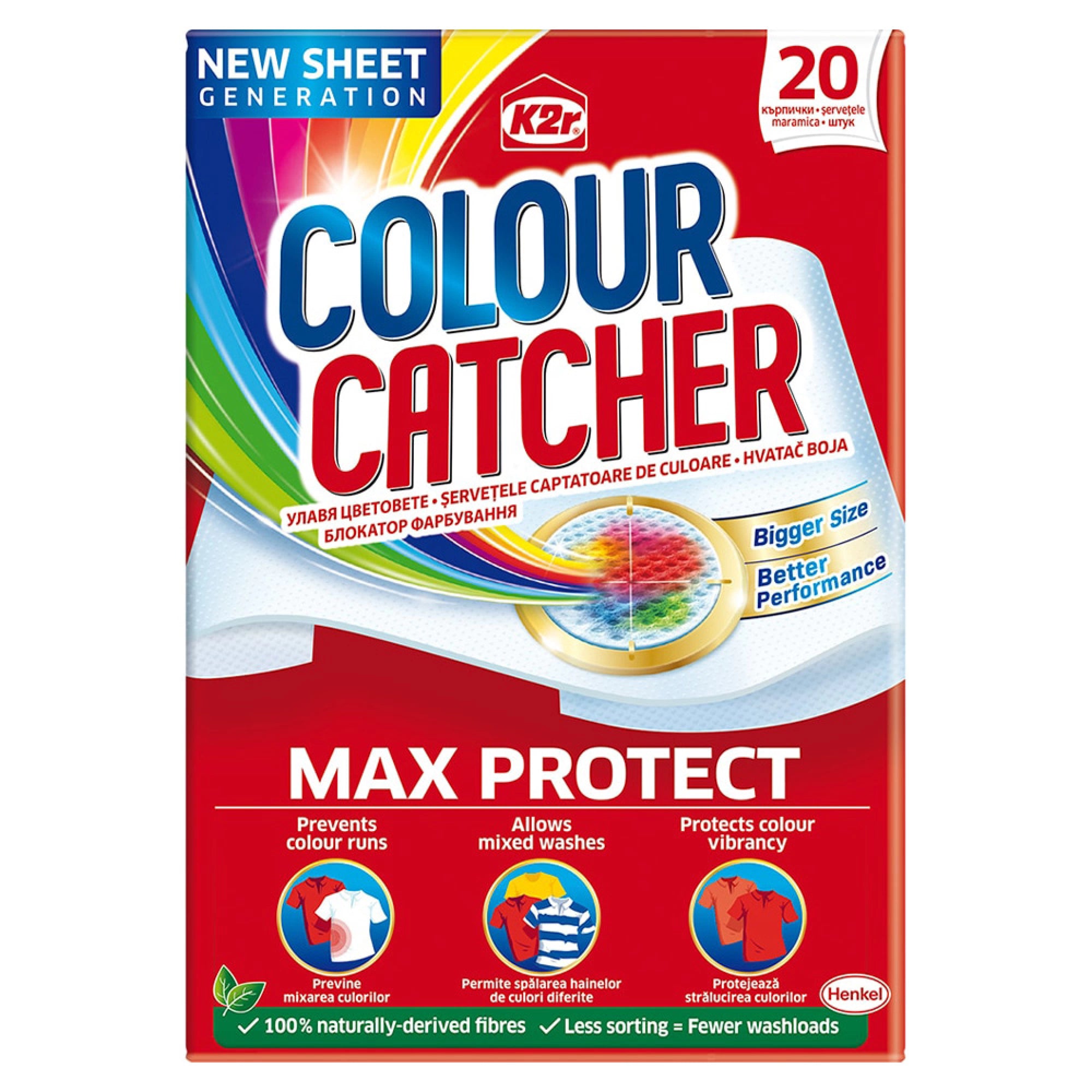 Servetele absorbante de culoare COLOUR CATCHER , 20 buc