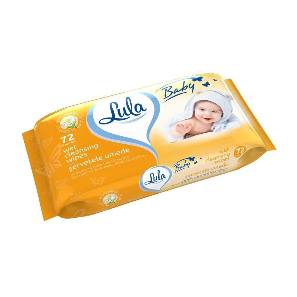 Servetele umede Lula Baby, 72 bucati / pachet - nestemag.ro