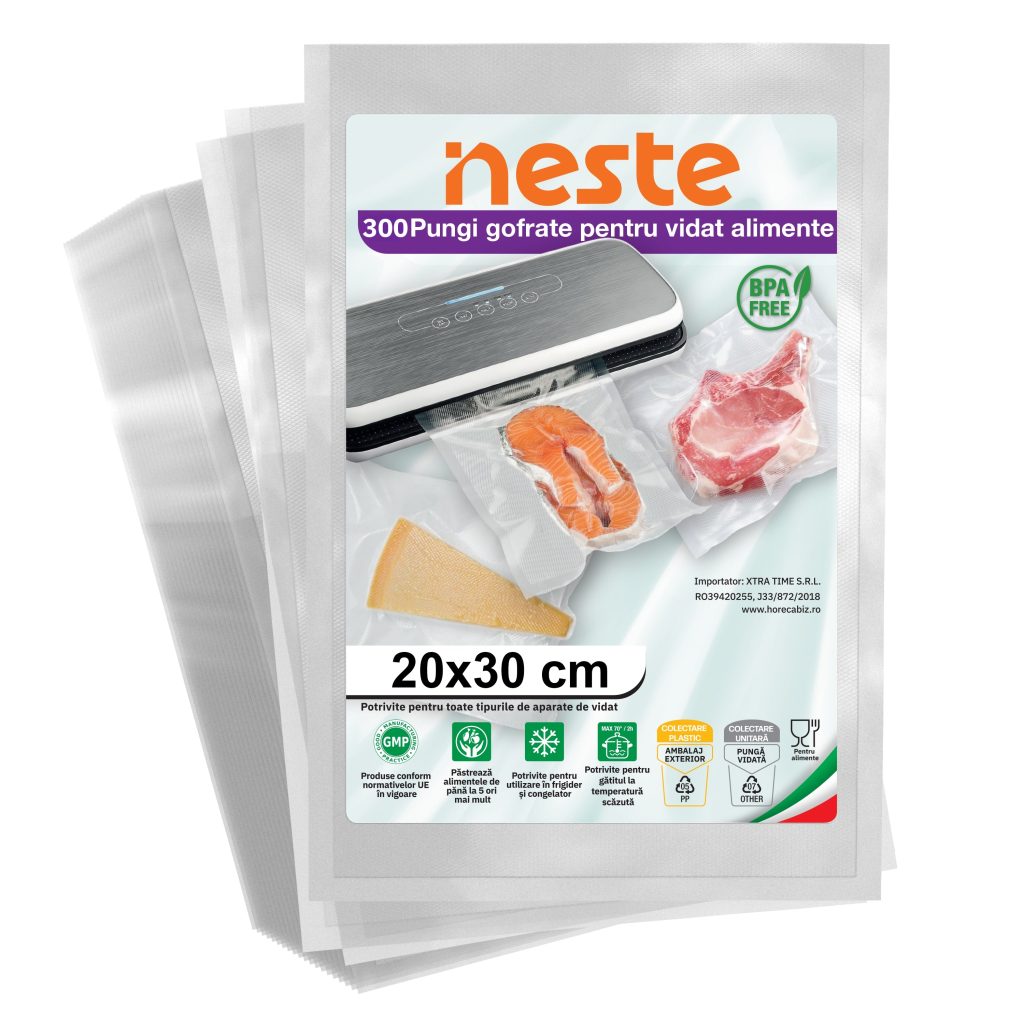 Set 100 Pungi Gofrate pentru Vidat Neste
