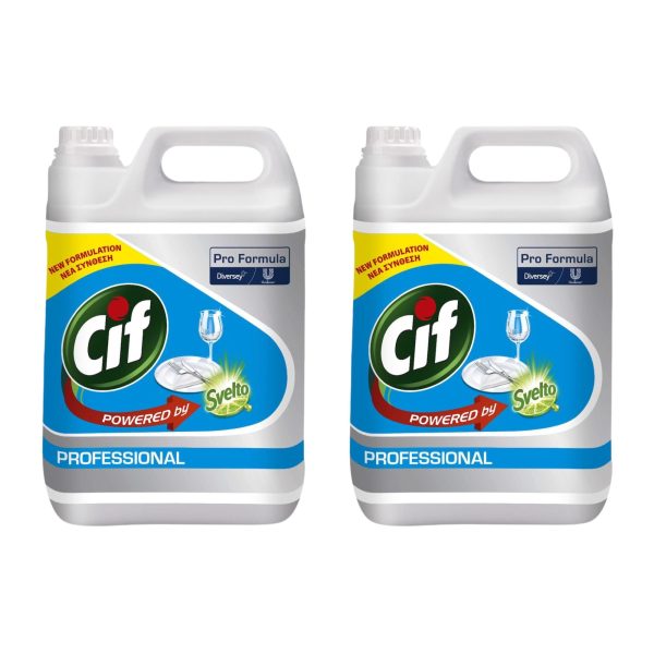 Cif Professional Detergent Lichid Pentru Masina De Spalat Vase 2x5L ...
