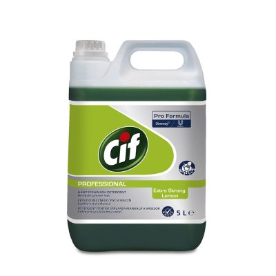 Cif Professional Detergent Pentru Spalarea Manuala A Vaselor Extra Strong Lemon 2x5L