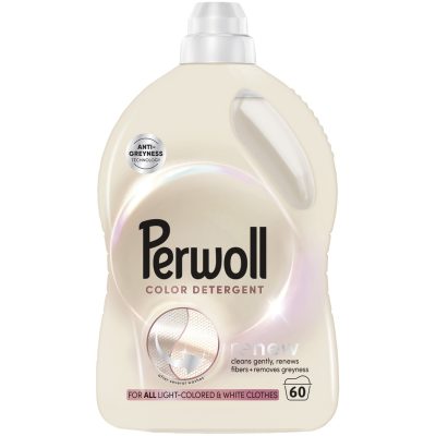 Detergent lichid pentru rufe Perwoll Light Colors, 60 spalari, 3000 ml