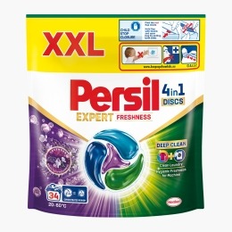 Detergent de rufe capsule 4in1 Discs Expert Freshness Deep Clean Lavender, 34 spălări
