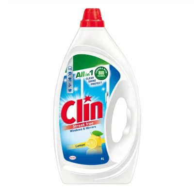 Detergent geamuri Clin Windows & Mirrors, aromă de lămâie, 4 L