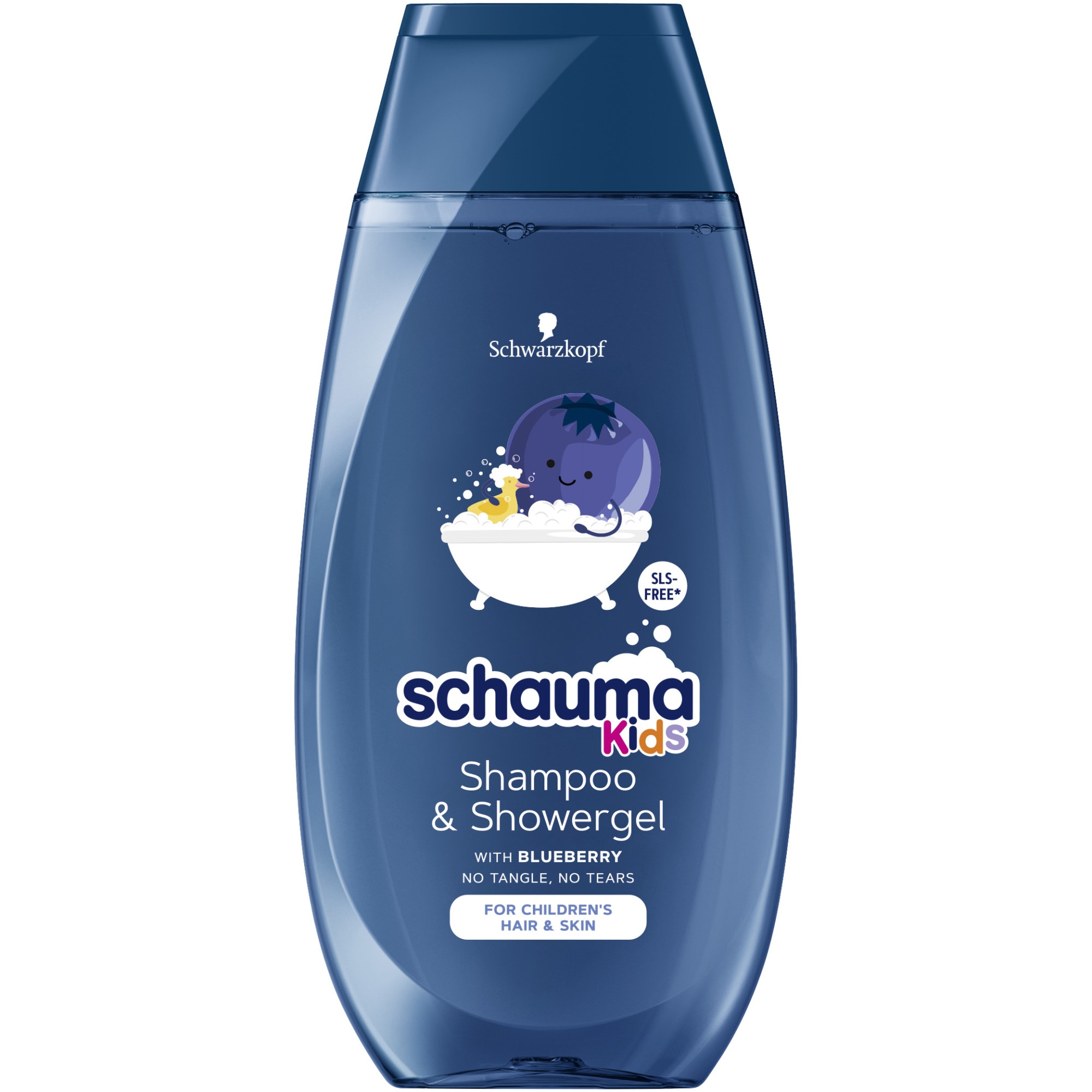 Sampon si gel de dus Schauma Kids cu extract de coacaze, 250 ml