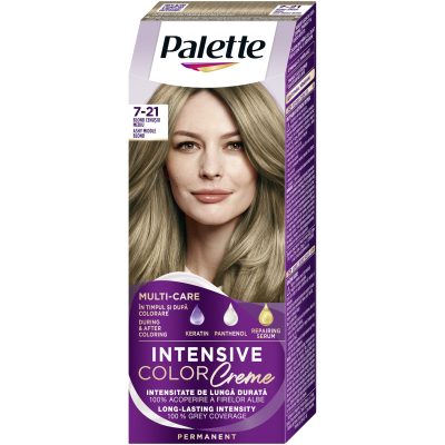 Vopsea de par permanenta Palette Intensive Color Creme 7-21 Blond Cenusiu Mediu, 110 ml