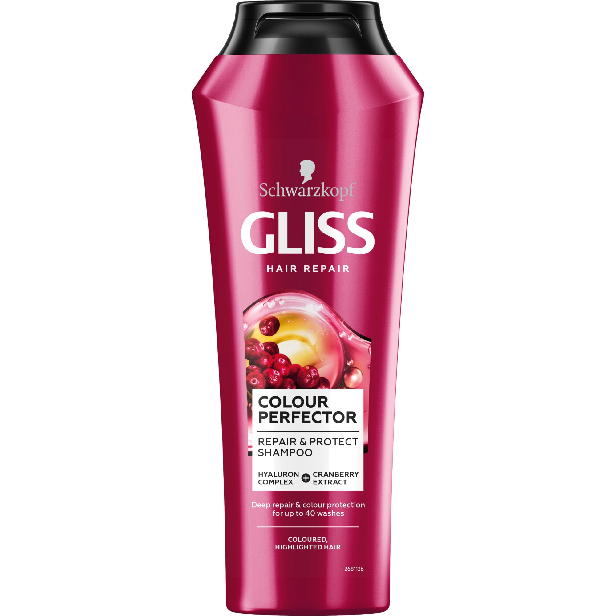 Sampon Gliss Colour Perfector pentru par vopsit, nuantat sau cu suvite, 250 ml