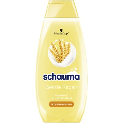 Sampon cu extract de grau Schauma Gentle Repair pentru par uscat si deteriorat, 400 ml