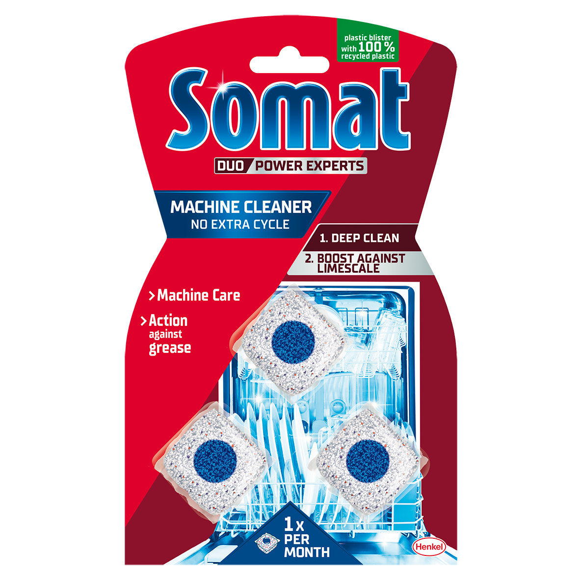 Capsule pentru curatarea masinii de spalat vase Somat, 3 buc
