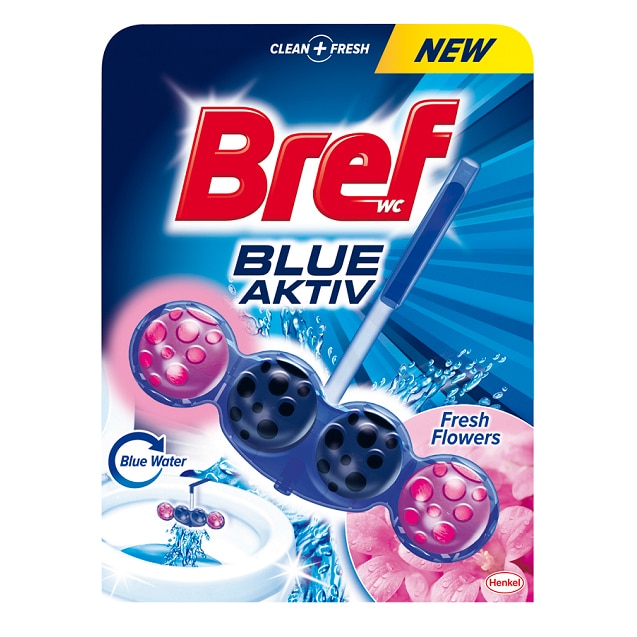Odorizant toaleta Bref Power Aktiv Fresh Flower, 50 g