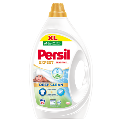 Detergent de rufe lichid Persil Deep Clean Expert Sensitive, 50 spalari, 2,25l