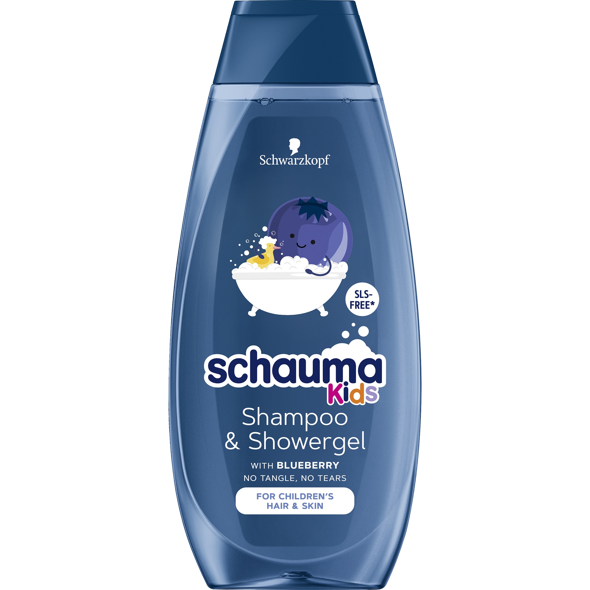 Sampon si gel de dus Schauma Kids cu extract de coacaze, 400 ml