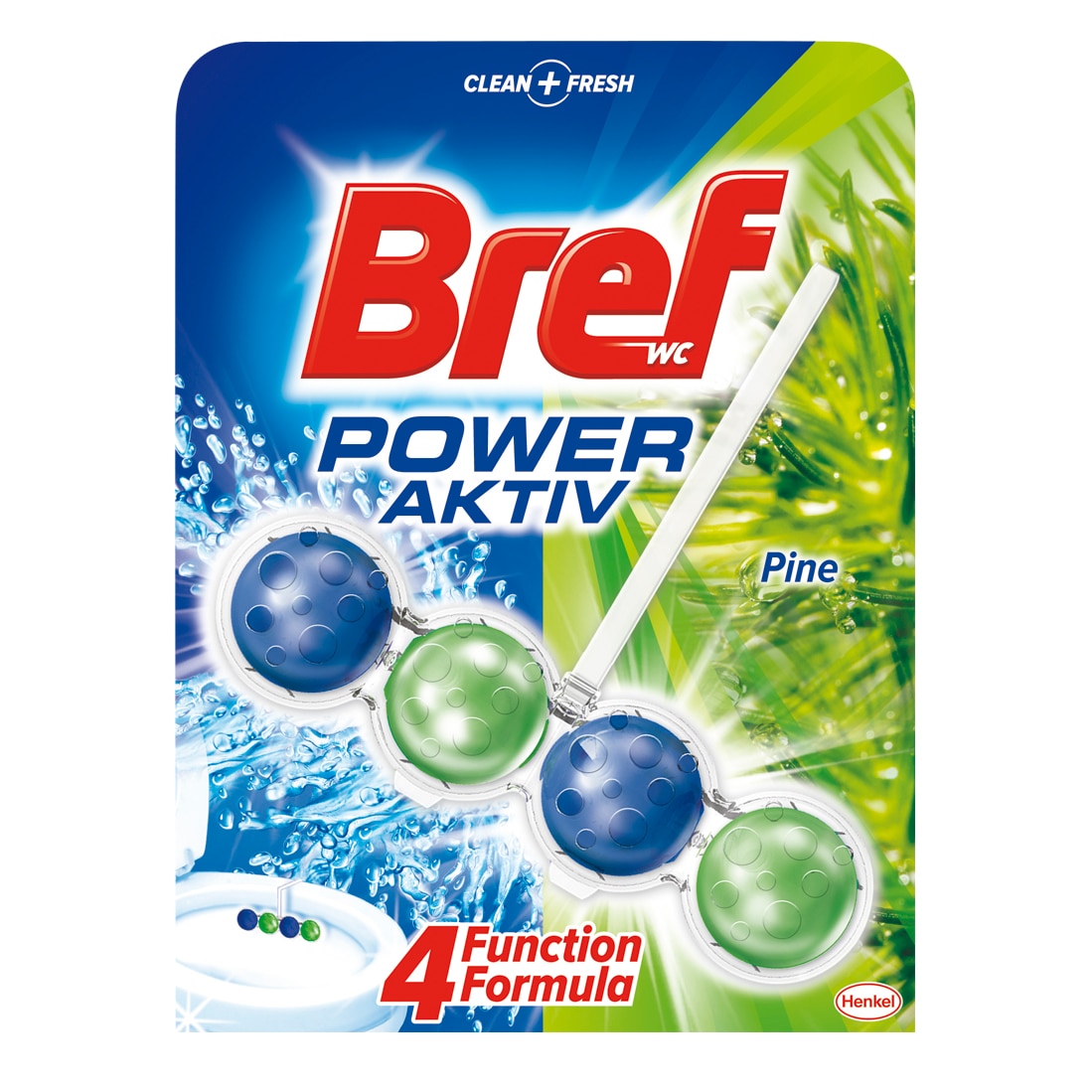 Odorizant toaleta Bref Power Aktiv Pine, 50 g