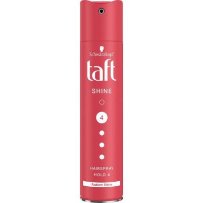 Fixativ Taft Shine Ultra Strong, nivel fixare 5, formula vegana, 250 ml