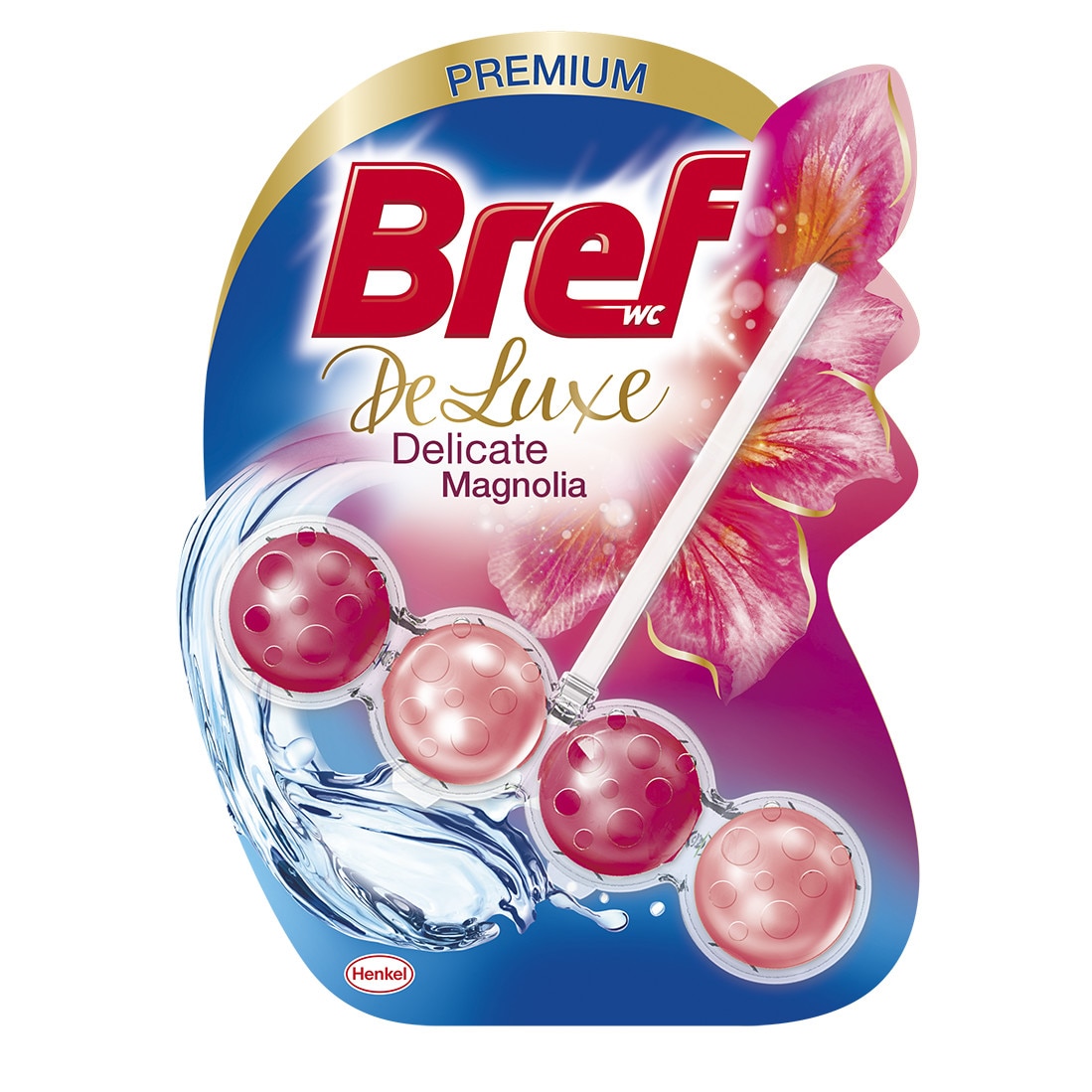 Odorizant toaleta Bref Premium De Luxe Delicate Magnolia 50gr