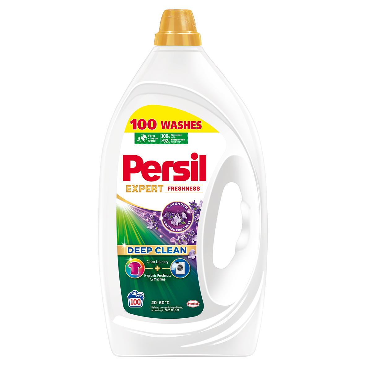 Detergent de rufe lichid Persil Deep Clean Expert Freshness Lavanda, 100 spalari, 4.5 L