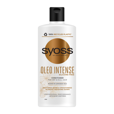 Balsam de ingrijire Syoss Oleo Intense, cu un amestec unic de uleiuri japoneze pentru par tern si uscat, 440 ml