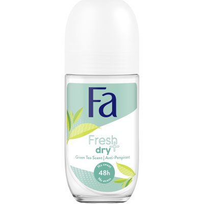 Deodorant roll-on anti-perspirant Fa Fresh & Dry Green Tea, Femei, 50 ml