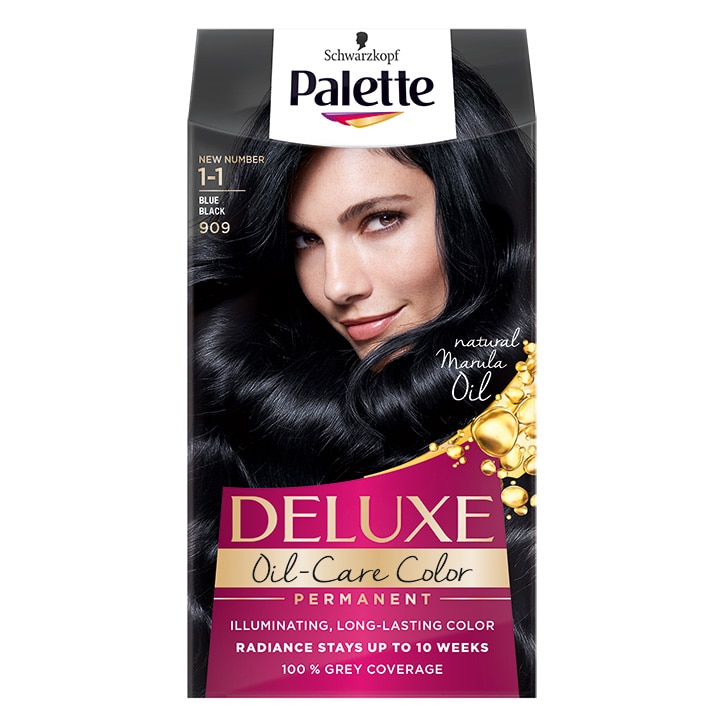 Vopsea de par permanenta Palette Deluxe 909 Blue Black, 135 ml