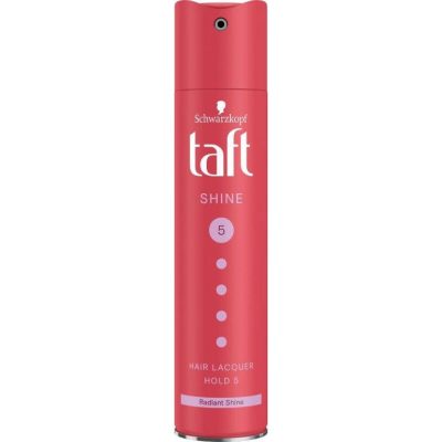 Fixativ Taft Shine Mega Strong, nivel fixare 5, formula vegana, 250 ml