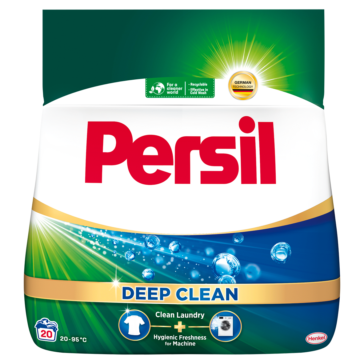 Detergent de rufe pudra Persil Deep Clean Universal, 20 spalari , 1,1kg