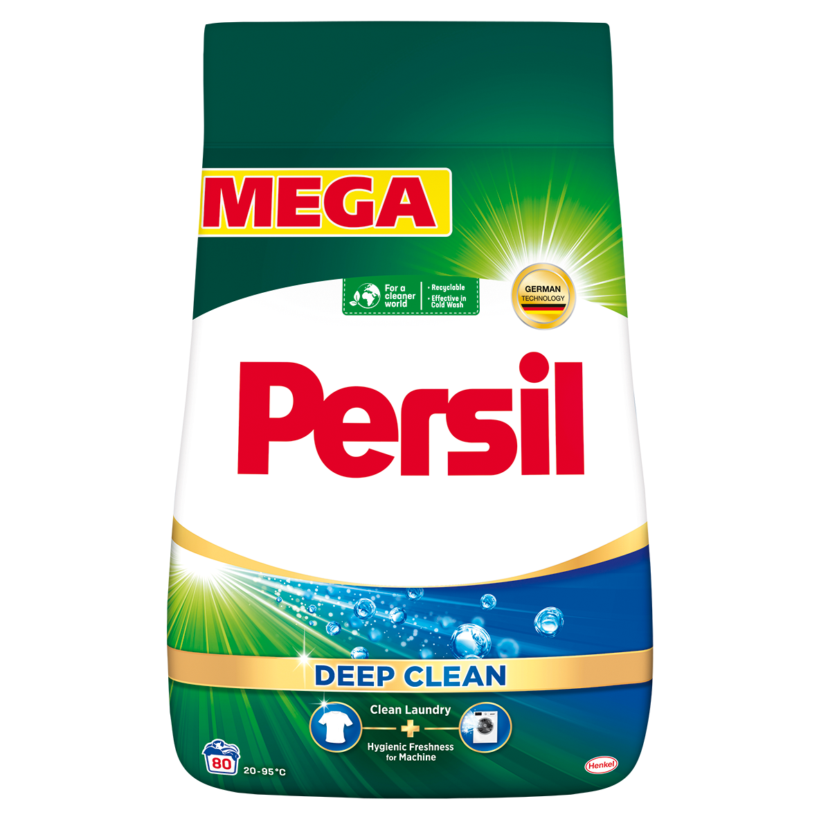 Detergent de rufe pudra Persil Deep Clean Universal, 80 spalari, 4.4 kg