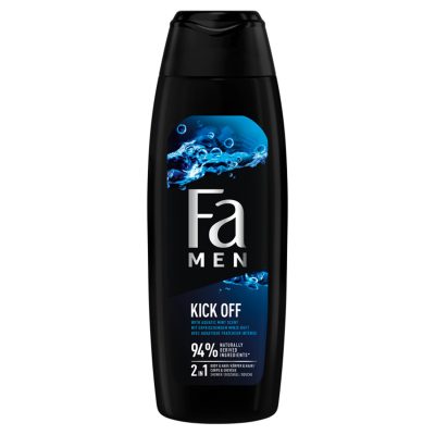 Gel de dus Fa Men Kick Off 2 in 1 cu parfum de menta, Barbati, 750 ml