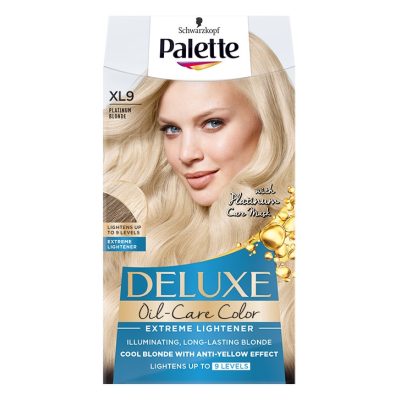 Vopsea de par permanenta Palette Deluxe Extreme Lightener XL9 Blond Platinat, 135 ml