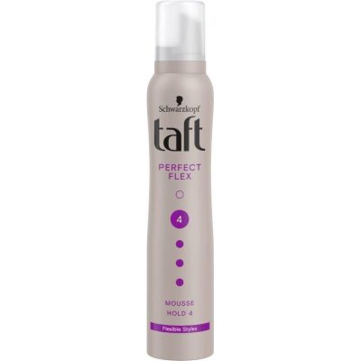 Spuma modelatoare Taft Perfect Flex, nivel fixare 4, formula vegana, 200 ml