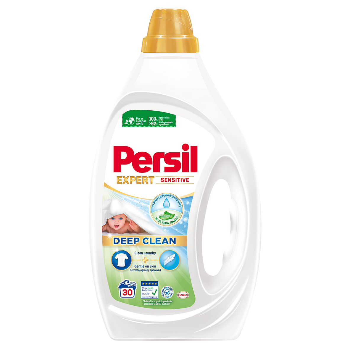 Detergent de rufe lichid Persil Deep Clean Expert Sensitive, 30 spalari, 1,35l