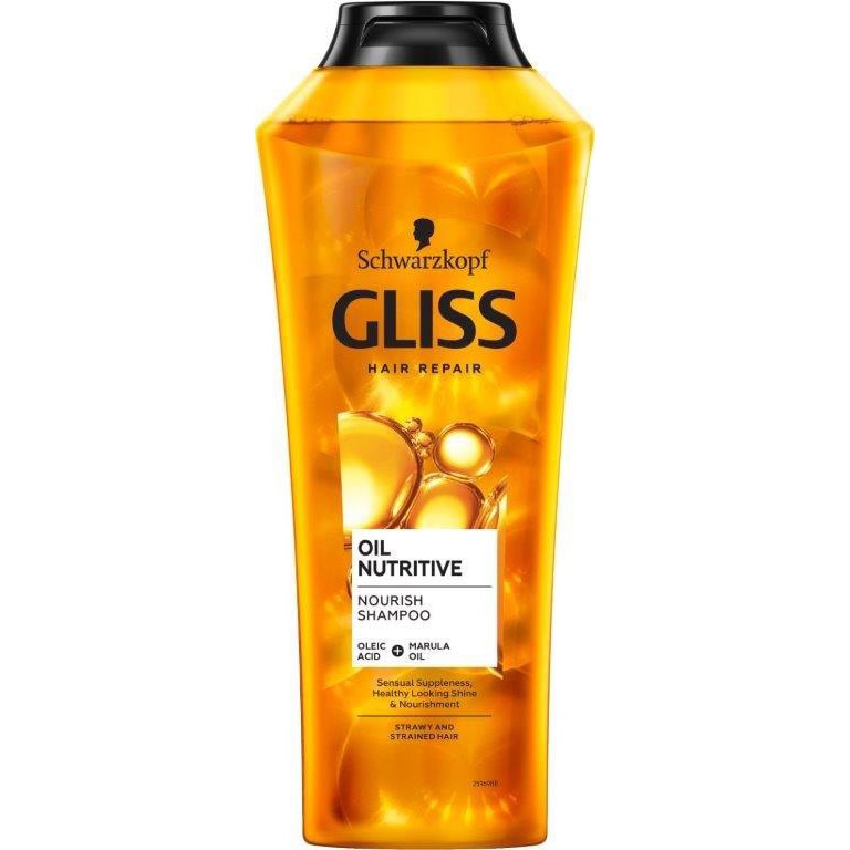 Sampon Schwarzkopf Gliss Oil Nutritive pentru par lung cu varfuri despicate, 400 ml