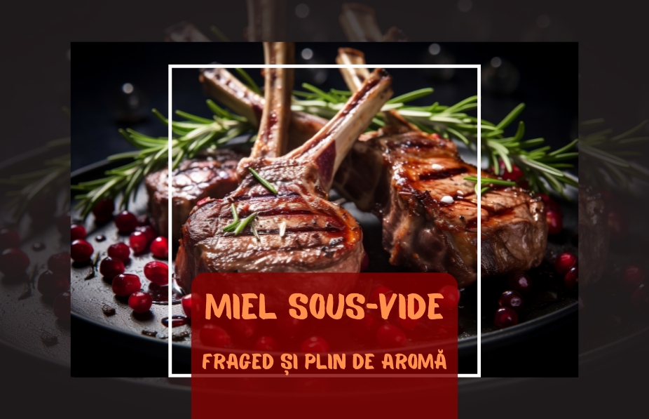 Miel sous-vide cu usturoi și rozmarin – Fraged și plin de aromă
