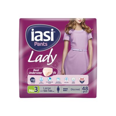 Scutece tip chilot pentru femei IASI nr. 3 Large, 48 bucăți, super subțiri, discreți și parfumați