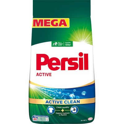 Detergent de rufe automat PERSIL Active Clean Regular, 80 spalari, 6 kg