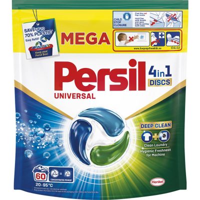Detergent Capsule Persil 4in1 Universal, 60 buc, curatare profunda