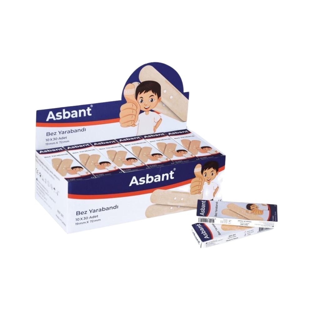 Pachet 300 plasturi 19 x 72 mm, set cu 30 de cutiute a cate 10 plasturi fiecare