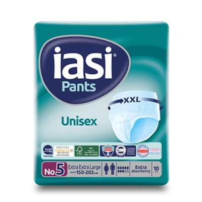 Scutece tip chilot unisex IASI, mărimea 5 (XXL), 10 bucăți, confortabili, super subțiri, cu Vitamina E și aloe vera