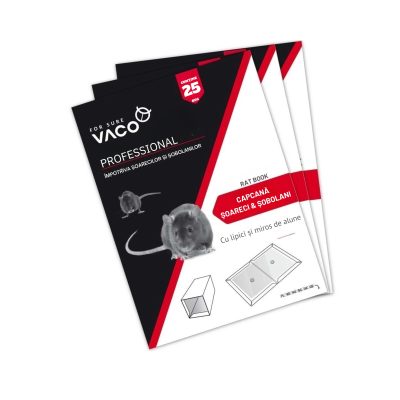 Capcane cu lipici soareci sobolani VACO Professional, set 25 bucăți