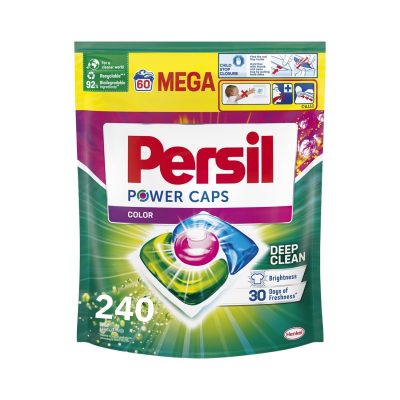 Detergent de rufe capsule Persil Power Caps Color, 240 spalari